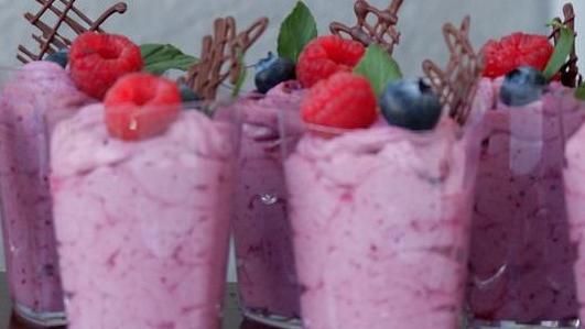 Blaubeer-Bananen-Shake