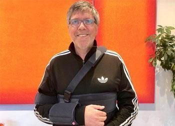 Christian Lais verletzt sich an Schulter