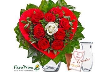 Rosenstrauß zum Valentinstag zu gewinnen