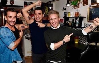 Klubbb3-Logo als Tattoo