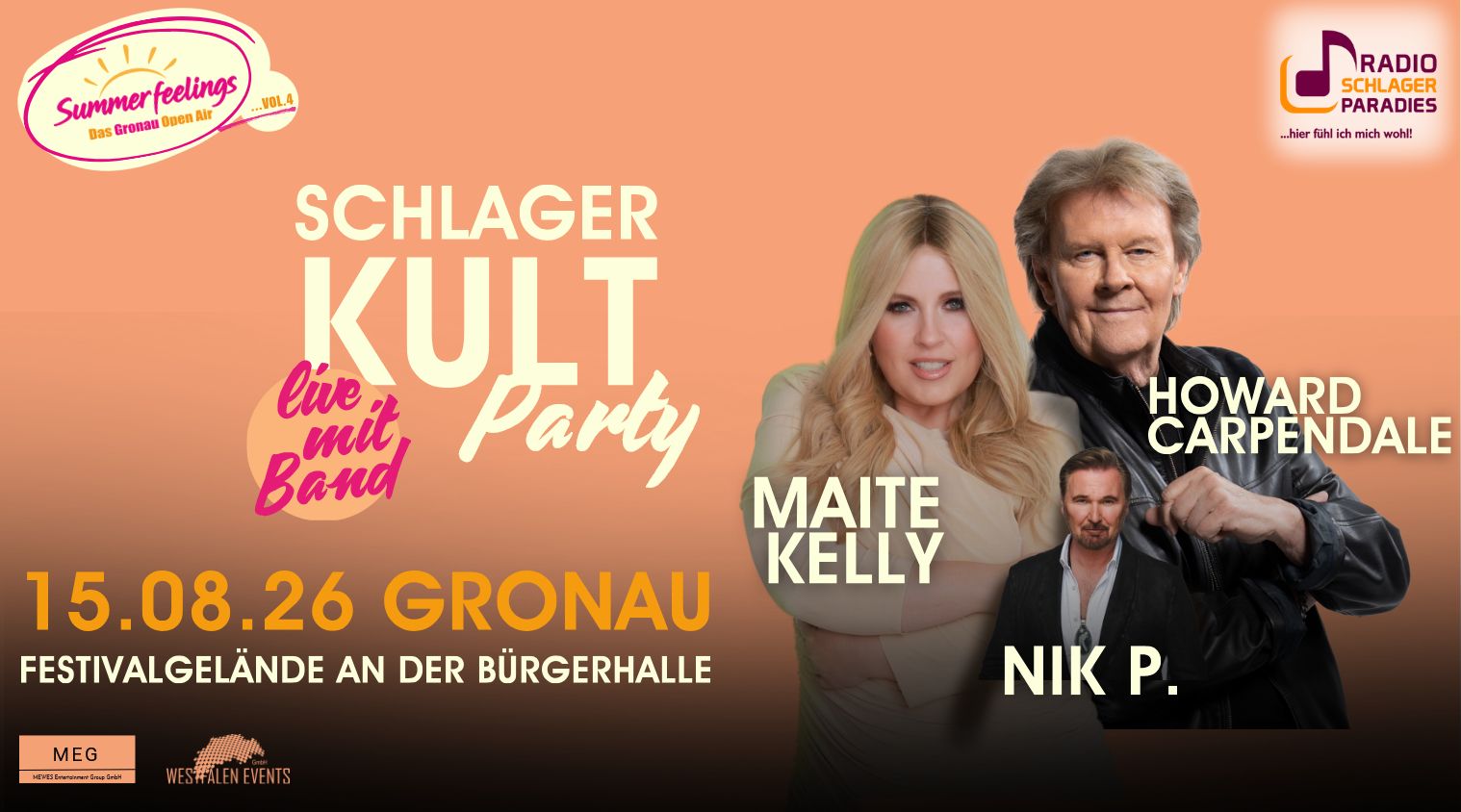 Summerfeelings Schlager KULT Party in Gronau 2026