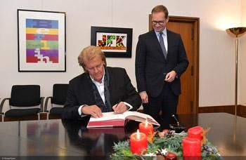 Howard Carpendale zu Gast beim Berliner Bürgermeister