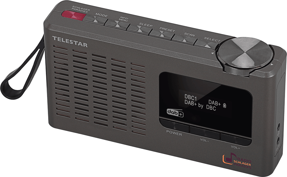 Schlagerparadies DAB+ Digitalradio, Farbe grey